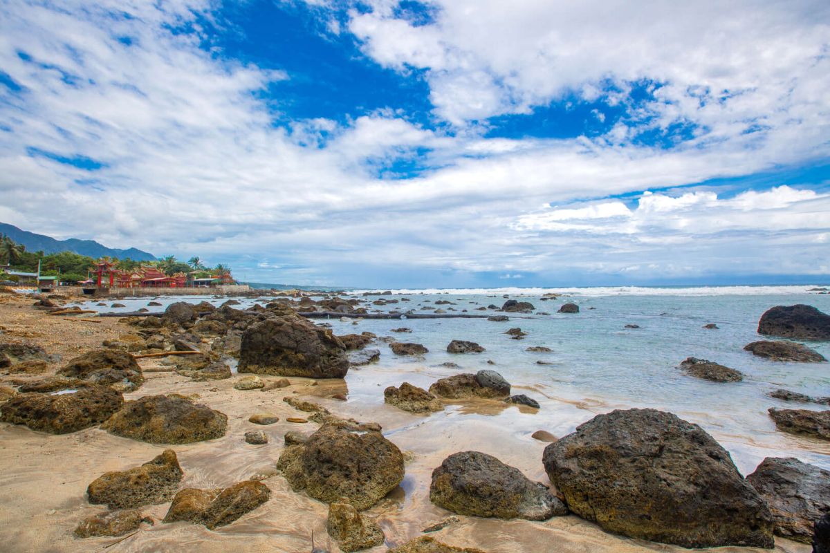富山護漁區潮間帶空拍景觀