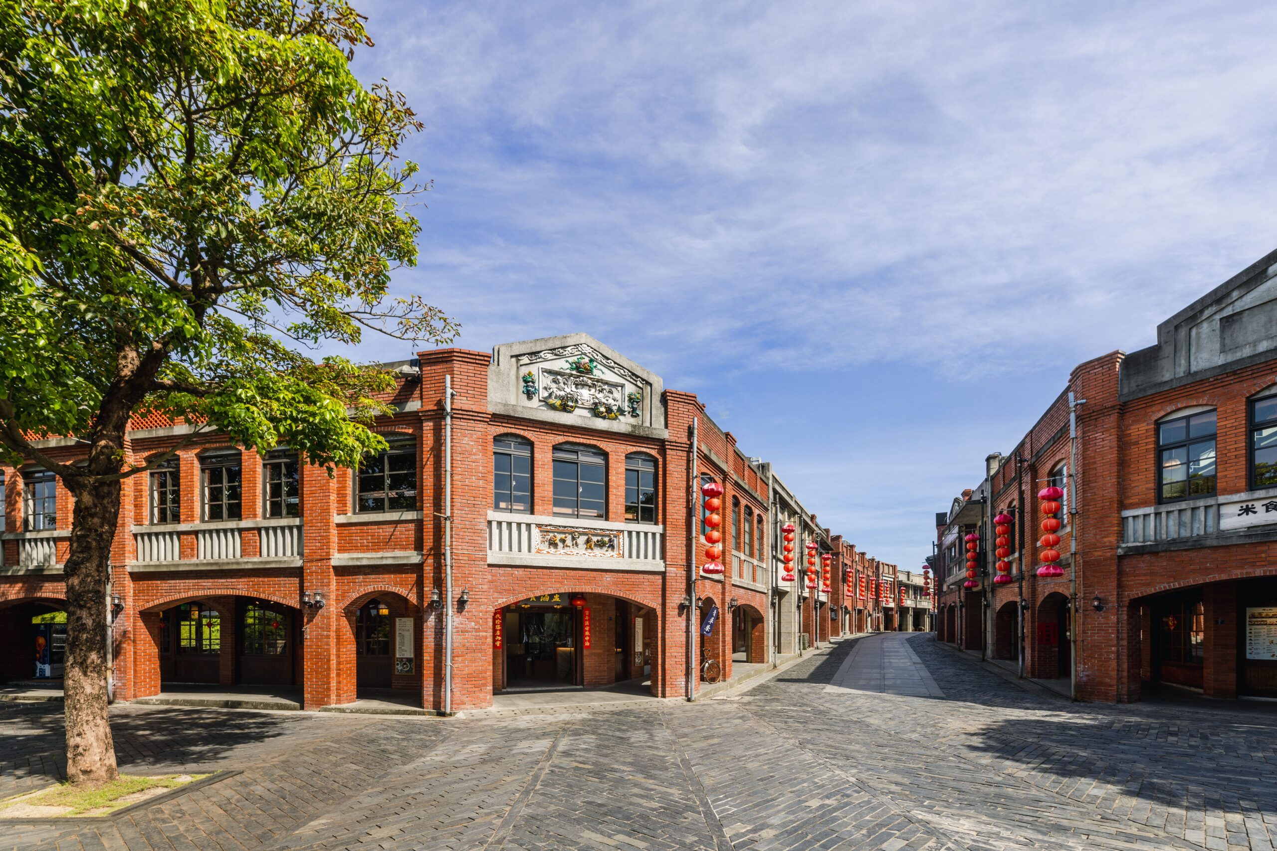 宜蘭傳藝園區傳統建築與街道